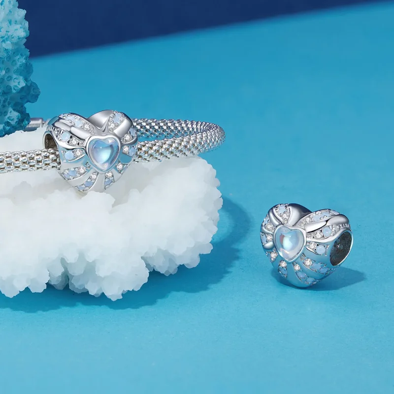 (slika za) Obesek v stilu Pandora Srce iluzije - BSC918 - Ogled 4