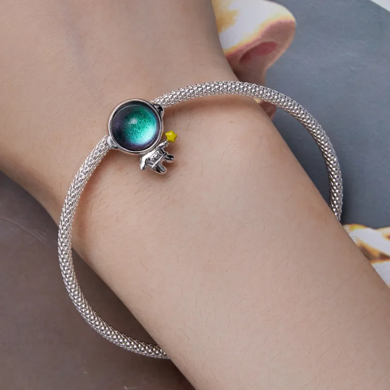 (slika za) Obesek z astronavtsko zvezdo v stilu Pandora - BSC793 - Ogled 6