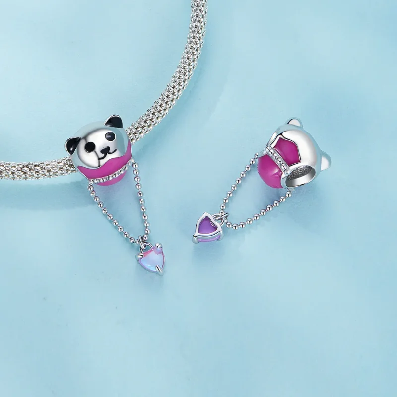 (slika za) Obesek z balonom z medvedom Pandora Style - SCC2550 - Ogled 4