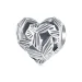 Obesek z metulji v obliki srca v slogu Pandora - SCC2576