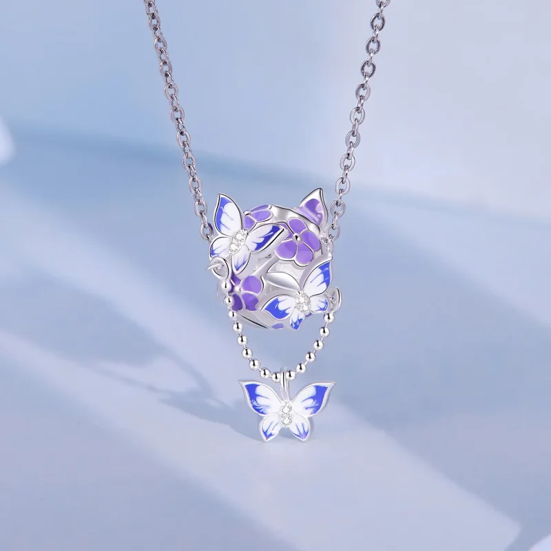 (slika za) Obesek z resicami v stilu metulja Pandora - SCC2460 - Ogled 2