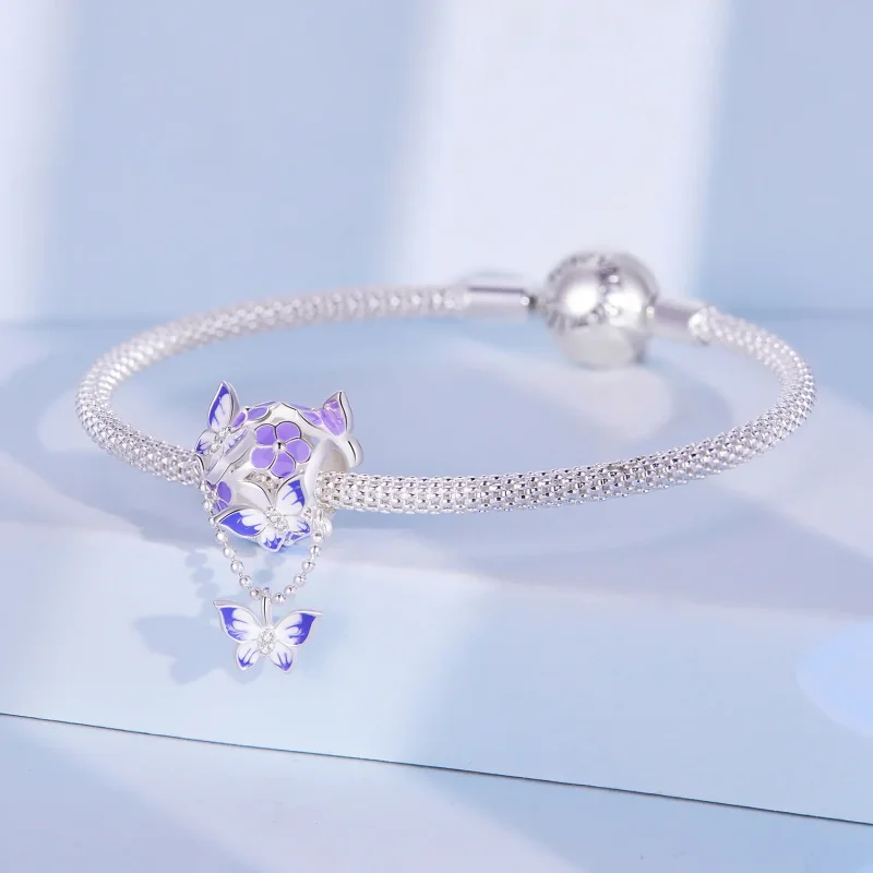 (slika za) Obesek z resicami v stilu metulja Pandora - SCC2460 - Ogled 3