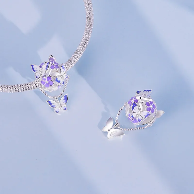 (slika za) Obesek z resicami v stilu metulja Pandora - SCC2460 - Ogled 4