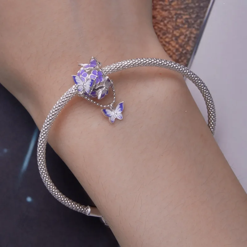 (slika za) Obesek z resicami v stilu metulja Pandora - SCC2460 - Ogled 5