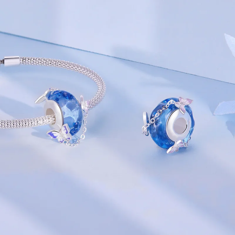 (slika za) Obesek z resicami v stilu metulja Pandora - SCC2461 - Ogled 4