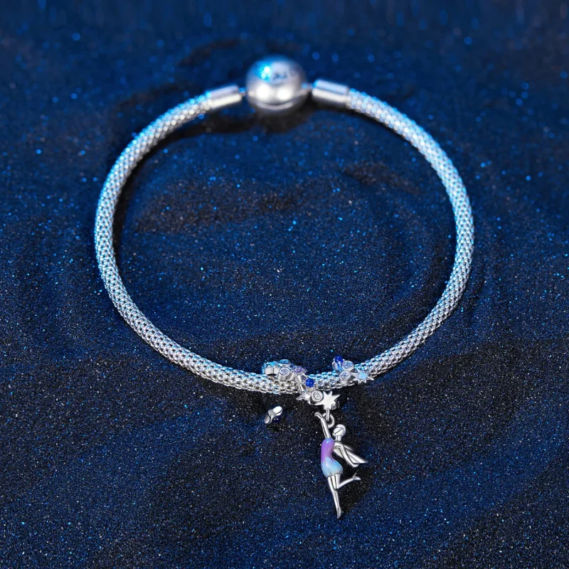 (slika za) Obesek za dnevne in nočne škrate v stilu Pandora - SCC2552 - Ogled 3