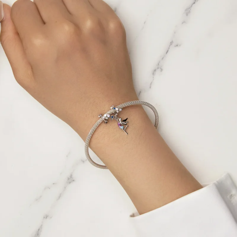 (slika za) Obesek za dnevne in nočne škrate v stilu Pandora - SCC2552 - Ogled 5