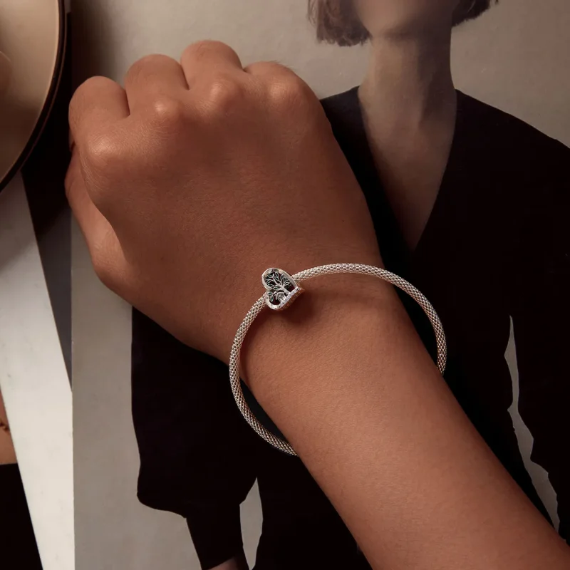 (slika za) Obesek za družinsko drevo v stilu Pandora - SCC2624 - Ogled 6