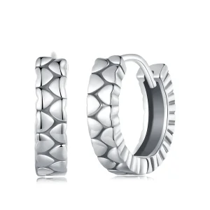 (slika za) Obročasti uhani v obliki srca v obliki srca Pandora - SCE1653