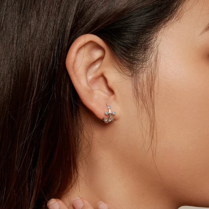 (slika za) Obročasti uhani v slogu Pandora - SCE1619 - Ogled 7