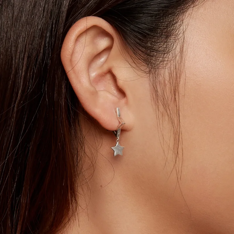 (slika za) Obročasti uhani z zvezdami v stilu Pandora - SCE1621 - Ogled 7