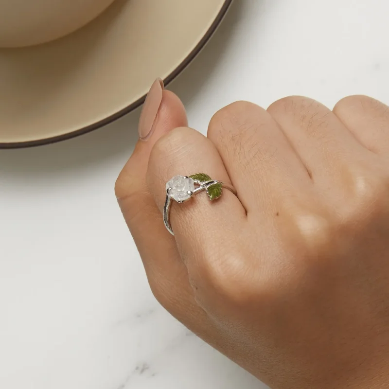 (slika za) Odprt prstan s kristalno vrtnico Pandora Style - BSR472-PKE - Ogled 10