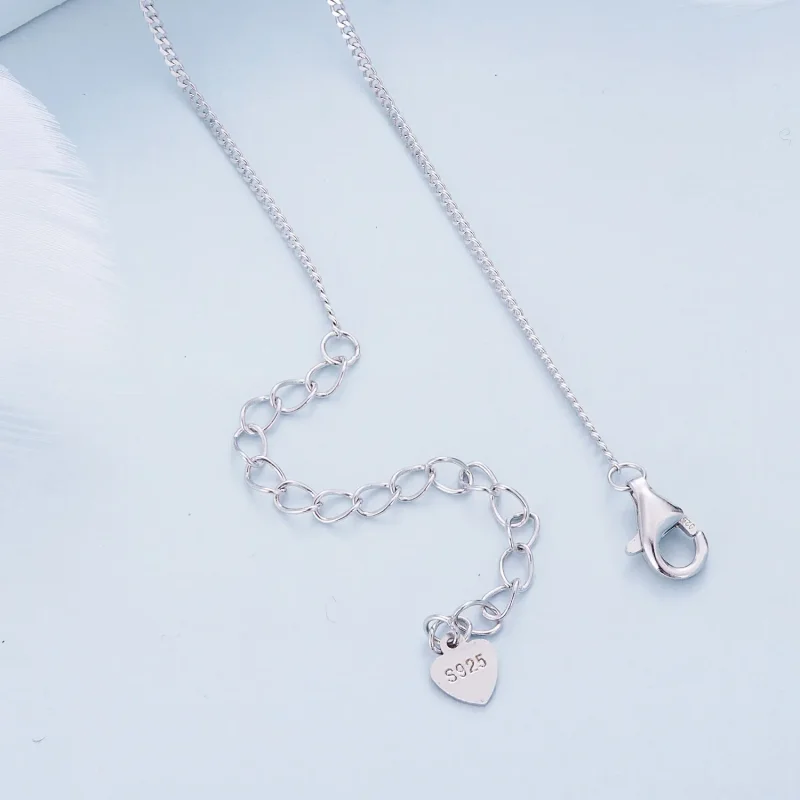 (slika za) Ogrlica z dvojnim prstanom Mobius v slogu Pandora - BSN362 - Ogled 4