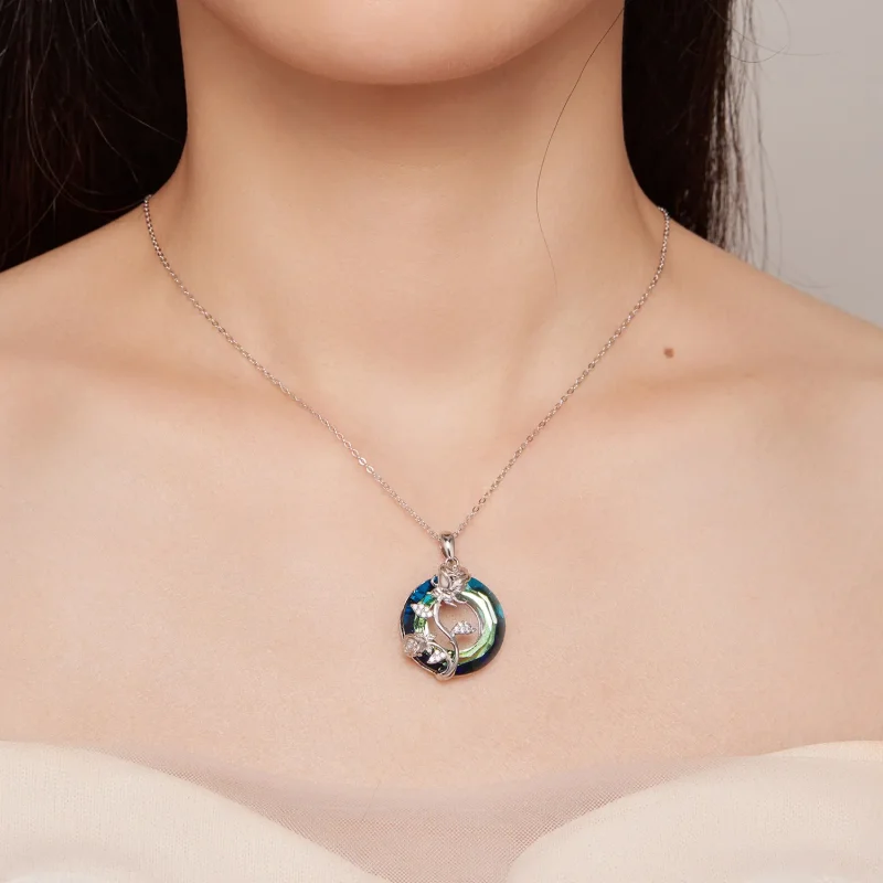 (slika za) Ogrlica z vrtnico z angelskim prstanom Pandora - BSN313 - Ogled 6