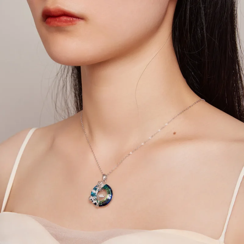 (slika za) Ogrlica z vrtnico z angelskim prstanom Pandora - BSN313 - Ogled 7