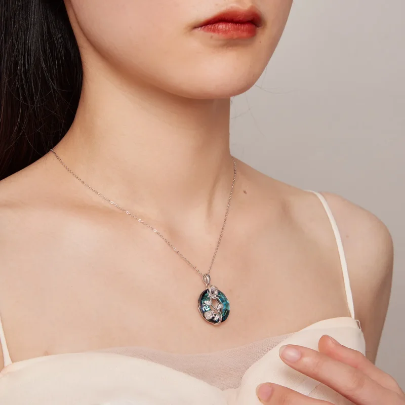 (slika za) Ogrlica z vrtnico z angelskim prstanom Pandora - BSN313 - Ogled 8