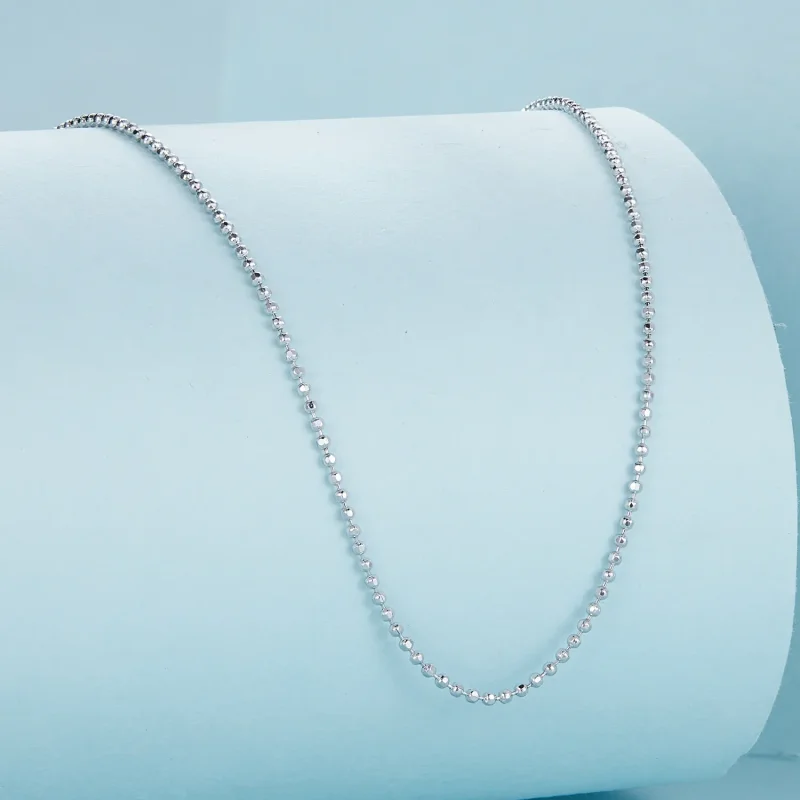 (slika za) Osnovna ogrlica z verižico iz kroglic v stilu Pandora - SCA027 - Ogled 2