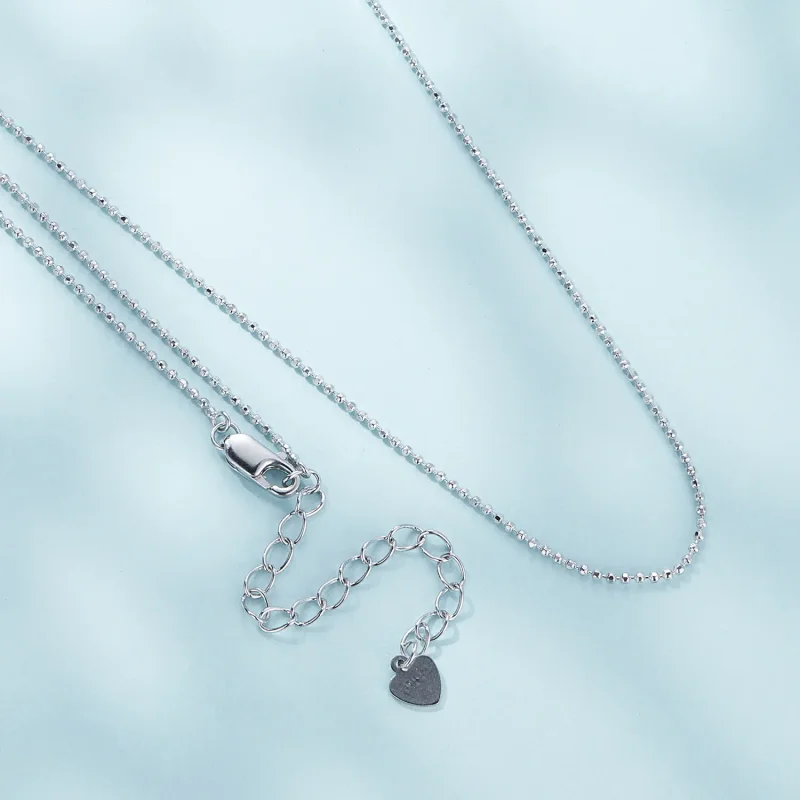 (slika za) Osnovna ogrlica z verižico iz kroglic v stilu Pandora - SCA027 - Ogled 4