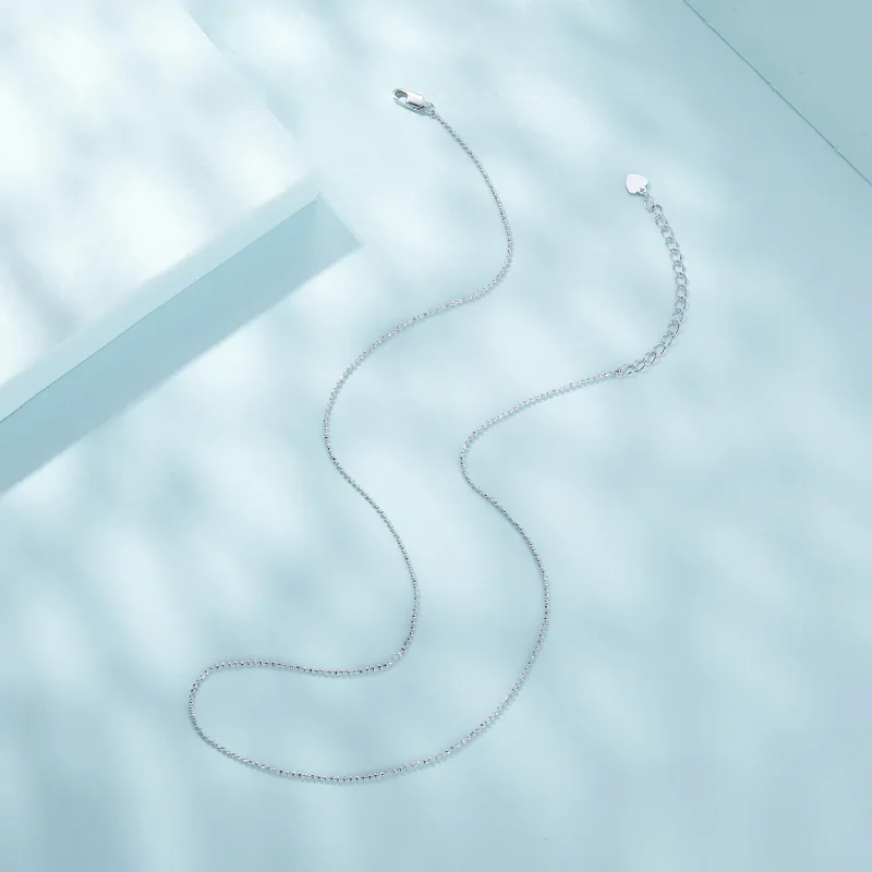 (slika za) Osnovna ogrlica z verižico iz kroglic v stilu Pandora - SCA027 - Ogled 5