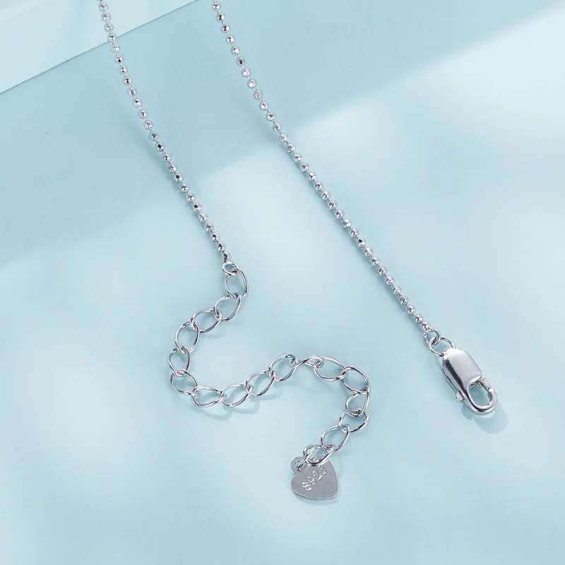 (slika za) Osnovna ogrlica z verižico iz kroglic v stilu Pandora - SCA027 - Ogled 6