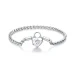 Osnovna zapestnica z verižico v stilu Pandora Heart Lock - BSB147 Osnovna zapestnica z verižico v stilu Pandora Heart Lock - BSB147