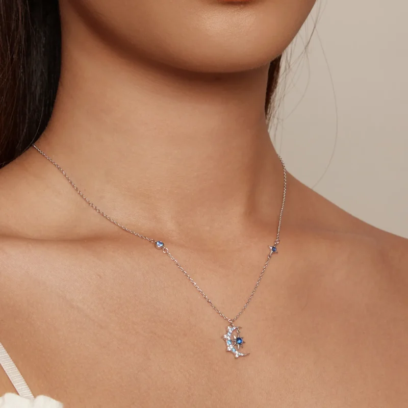 (slika za) Pandora ogrlica Moon Starburst - BSN347 - Ogled 5