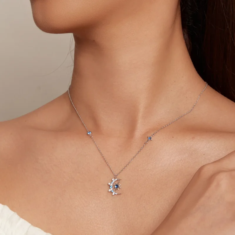 (slika za) Pandora ogrlica Moon Starburst - BSN347 - Ogled 7
