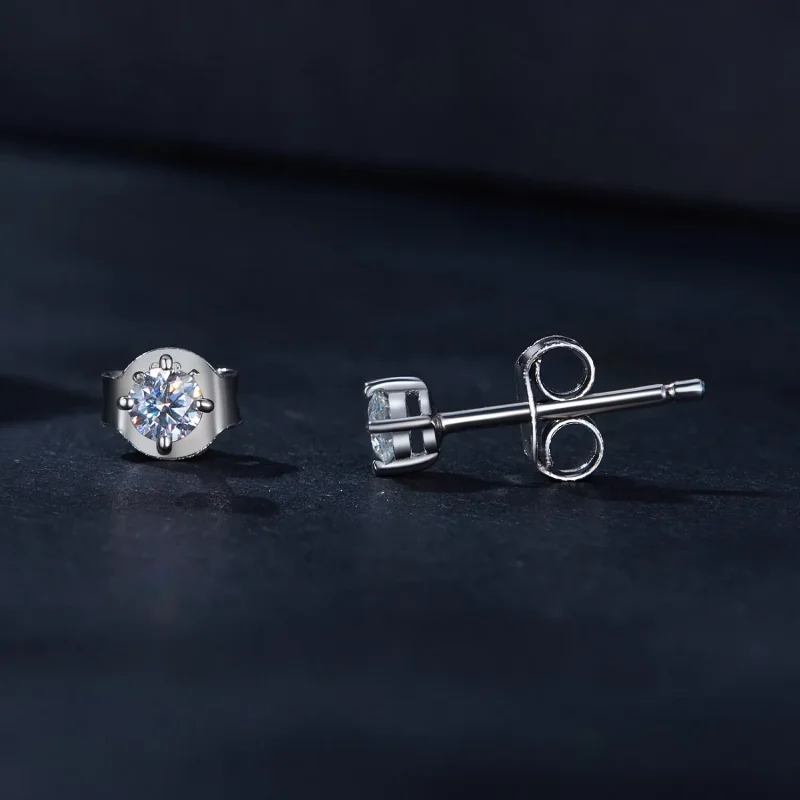 (slika za) Pandora Style 0,1Ct moissanite uhani z zatiči (dva certifikata) - MSE038 - Ogled 4