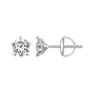 (slika za) Pandora Style 0,5Ct moissanite uhani z zatiči - MSE024-S