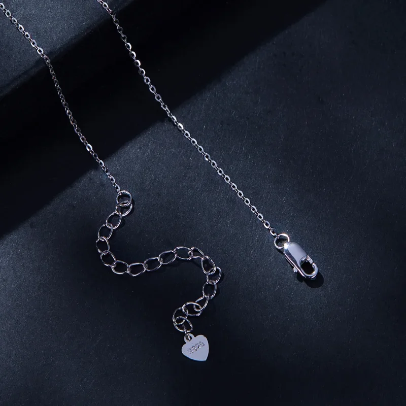 (slika za) Pandora Style 1Ct moissanite ogrlica (en certifikat) - MSN021 - Ogled 4