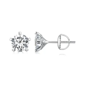 (slika za) Pandora Style 1Ct moissanite uhani z zatiči - MSE024-L