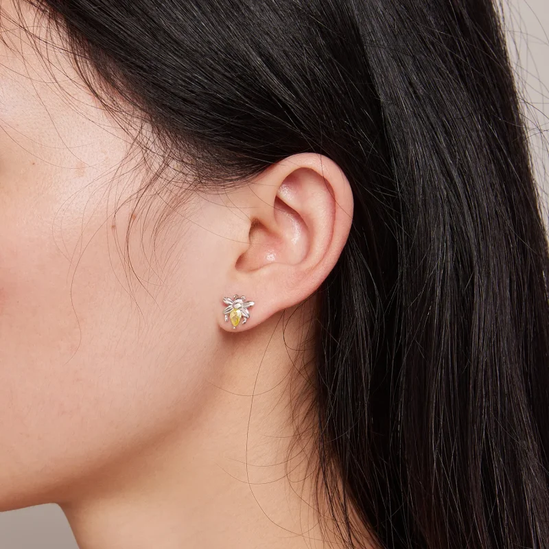(slika za) Pandora Style Bee Two Wear Studs Uhani - SCE1580 - Ogled 5