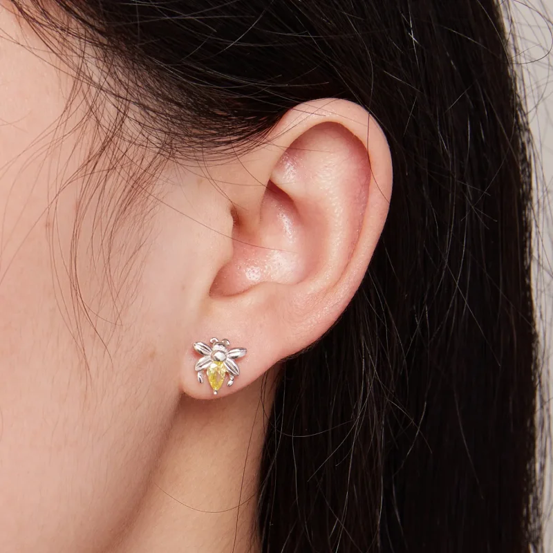 (slika za) Pandora Style Bee Two Wear Studs Uhani - SCE1580 - Ogled 7