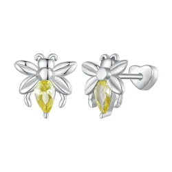 Pandora Style Bee Two Wear Studs Uhani - SCE1580