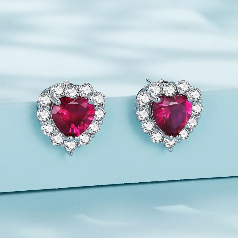 (slika za) Pandora Style Circon Love Studs uhani - SCE1577 - Ogled 2