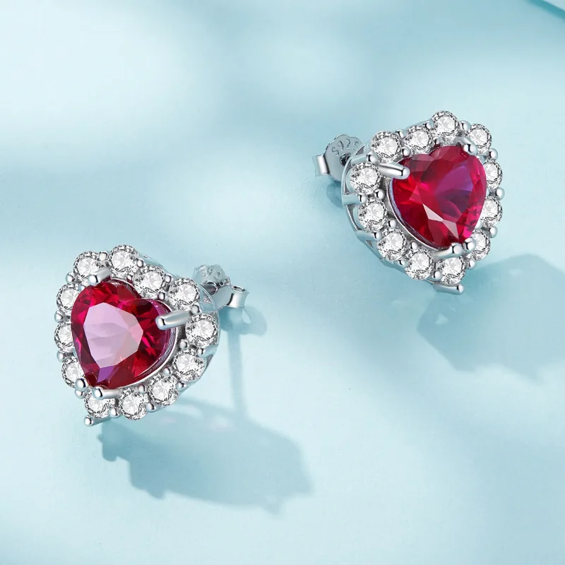 (slika za) Pandora Style Circon Love Studs uhani - SCE1577 - Ogled 4
