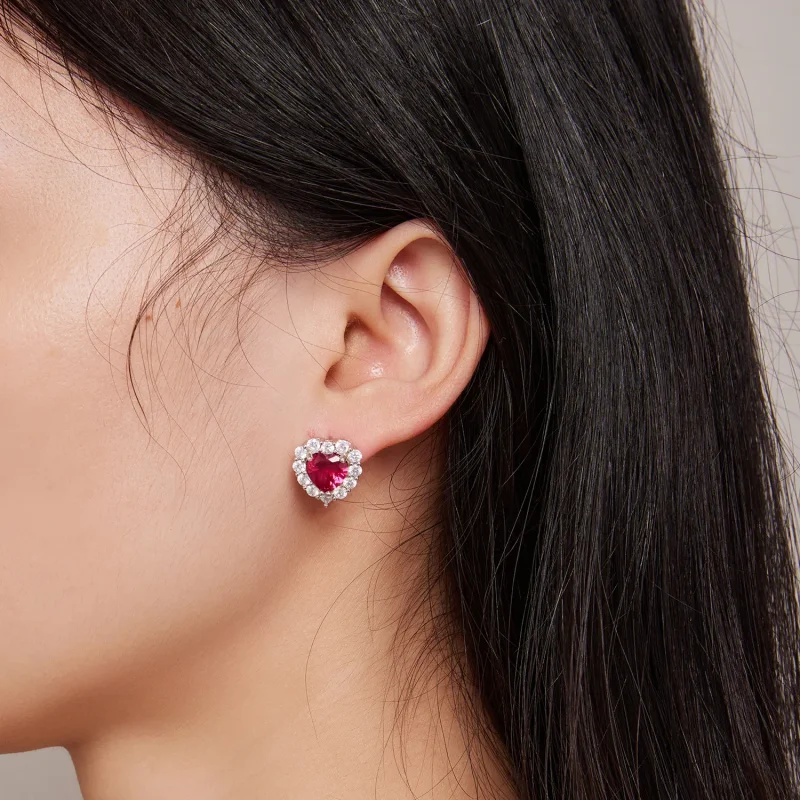 (slika za) Pandora Style Circon Love Studs uhani - SCE1577 - Ogled 5