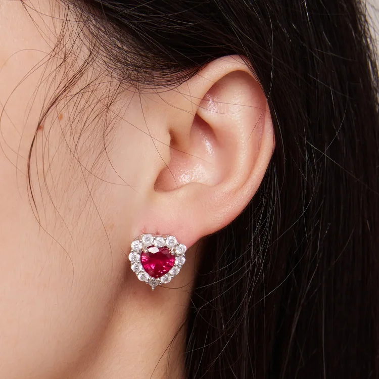 Pandora Style Circon Love Studs uhani - SCE1577