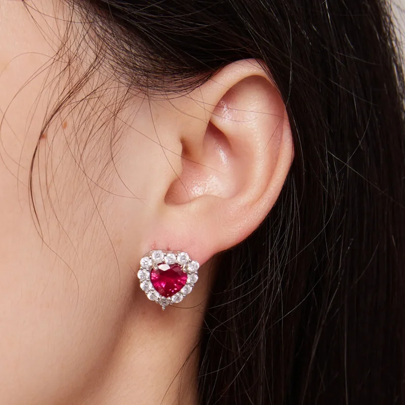 (slika za) Pandora Style Circon Love Studs uhani - SCE1577 - Ogled 6