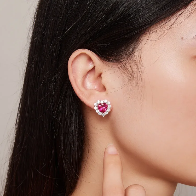 Pandora Style Circon Love Studs uhani - SCE1577