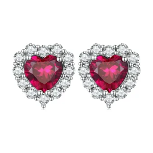 (slika za) Pandora Style Circon Love Studs uhani - SCE1577
