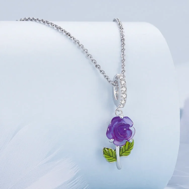 Pandora Style Crystal Rose Viseča - BSC824-VT