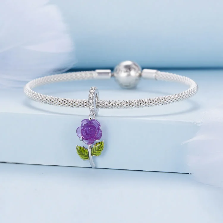 Pandora Style Crystal Rose Viseča - BSC824-VT