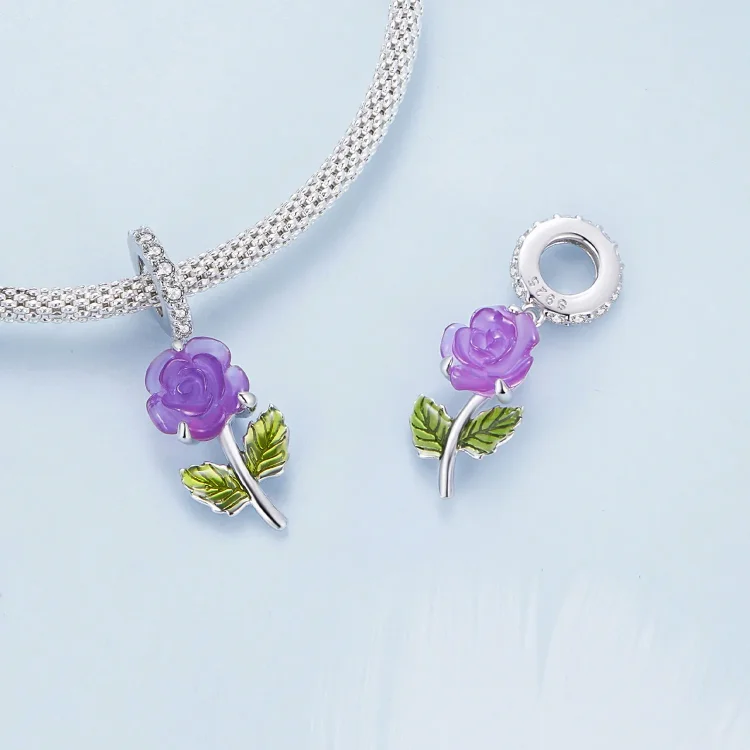 Pandora Style Crystal Rose Viseča - BSC824-VT