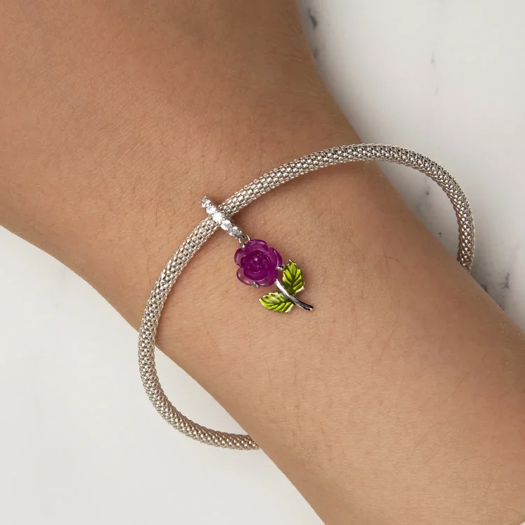 Pandora Style Crystal Rose Viseča - BSC824-VT