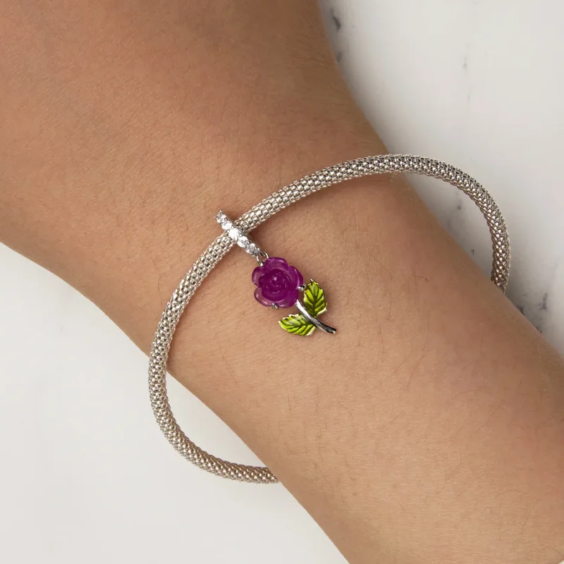 (slika za) Pandora Style Crystal Rose Viseča - BSC824-VT - Ogled 6
