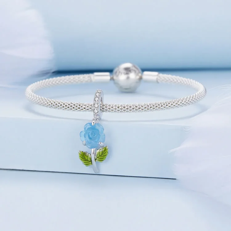 Pandora Style Crystal Rose Viseči - BSC824-BU