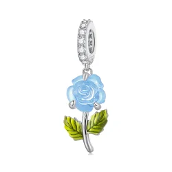Pandora Style Crystal Rose Viseči - BSC824-BU