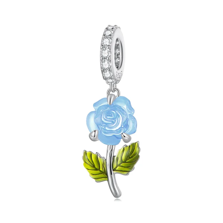 Pandora Style Crystal Rose Viseči - BSC824-BU