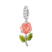 Pandora Style Crystal Rose Viseči - BSC824-OG